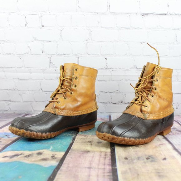LL BEAN Maine Hunting Shoe Duck Boots USA Size 9 M - Picture 2 of 9